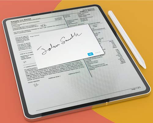 rental agreement e-signature